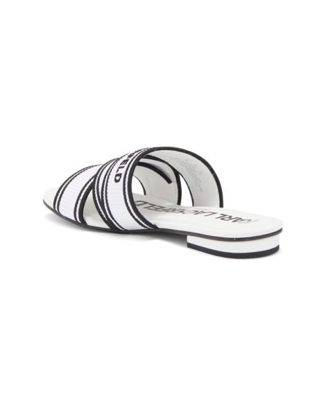 Женские шлепанцы Karl Lagerfeld Paris с логотипом 39 (8,5 US) 25,5 см Белый 1159844842
