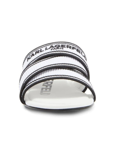 Женские шлепанцы Karl Lagerfeld Paris с логотипом 39 (8,5 US) 25,5 см Белый 1159844842