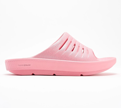 Женские шлепанцы Skechers Go Recover Refresh Glam Up с блеском 38 (8 US) 25,5 см Розовый 1159845190