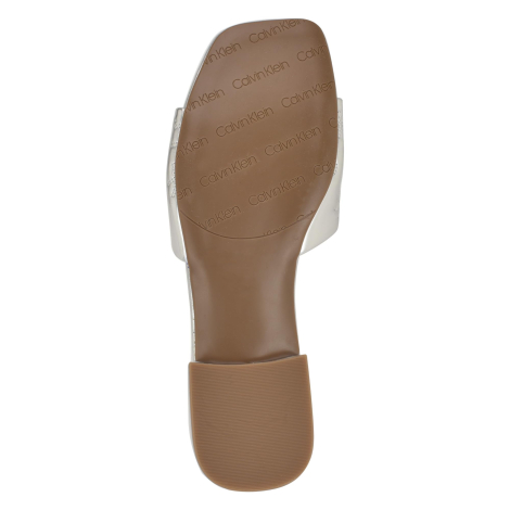 Легкие женские шлепанцы Calvin Klein Traven 37,5 (7,5 US) 24,3 см Серебристый 1159845192