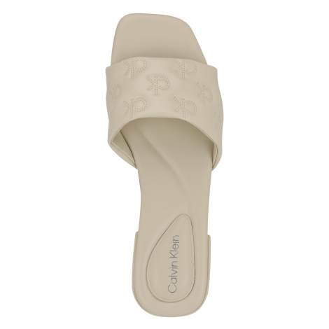 Легкие женские шлепанцы Calvin Klein Traven 37,5 (7 US) 24 см Молочный 1159845357