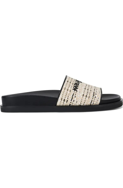 Женские шлепанцы Karl Lagerfeld Paris 38 (7,5 US) 24,7 см Черный/Бежевый 1159845366