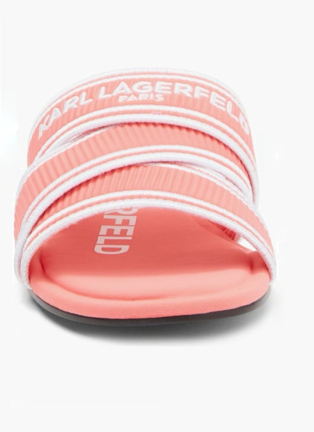 Женские шлепанцы Karl Lagerfeld Paris с логотипом 41 (10 US) 26,5 см Розовый 1159845460