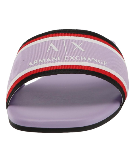 Женские шлепанцы Armani Exchange с логотипом 39 (8 US) 25,5 см Фиолетовый 1159850048
