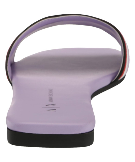 Женские шлепанцы Armani Exchange с логотипом 39 (8 US) 25,5 см Фиолетовый 1159850048