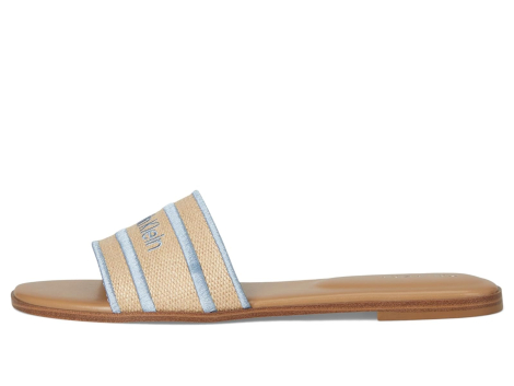 Шлепанцы женские Calvin Klein с логотипом 40 (9,5 US) 26,5 см Бежевый 1159850387