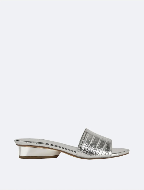 Легкі жіночі шльопанці Kimmie Calvin Klein 38 (7,5 US) 25 см Сріблястий 1159850825