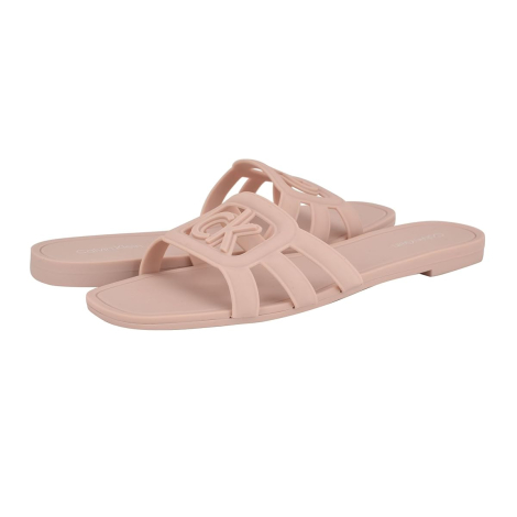 Женские шлепанцы Calvin Klein с логотипом 37,5 (7 US) 24 см Розовый 1159853450