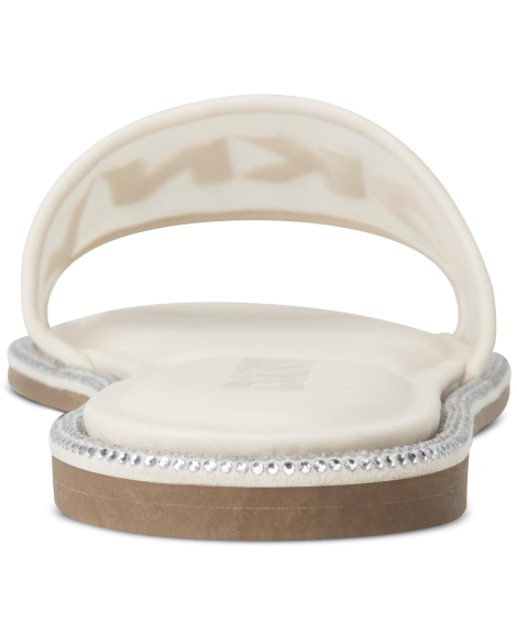 Женские шлепанцы DKNY со стразами 40 (9 US) 25,5 см Молочный 1159854686