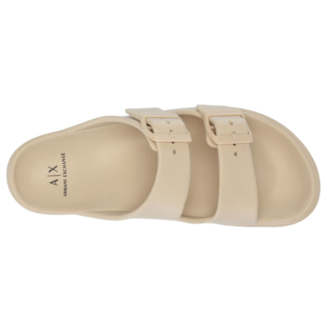 Шльопанці чоловічі Armani Exchange 41 (8 US) 28,5 см Бежевий 1161277965