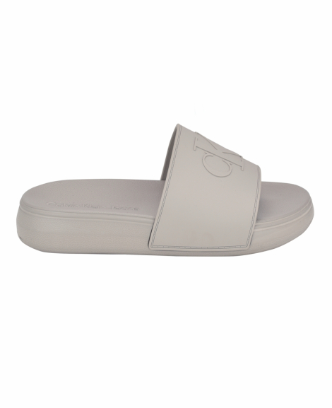 Шлепанцы мужские Calvin Klein с логотипом 42 (9 US) 28 см Серый 1162175043