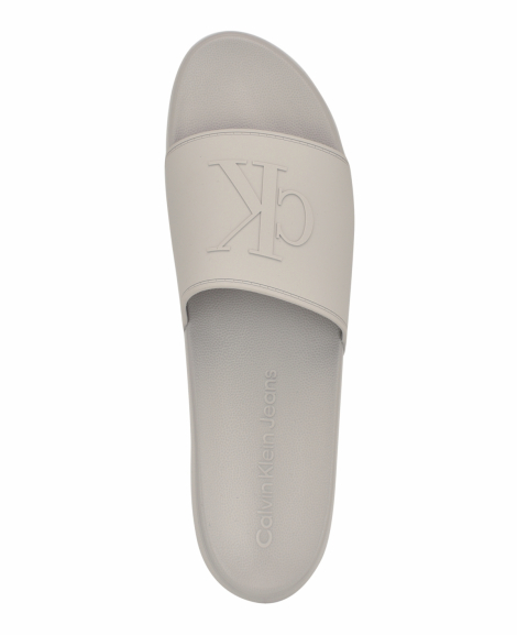 Шлепанцы мужские Calvin Klein с логотипом 42 (9 US) 28 см Серый 1162175043