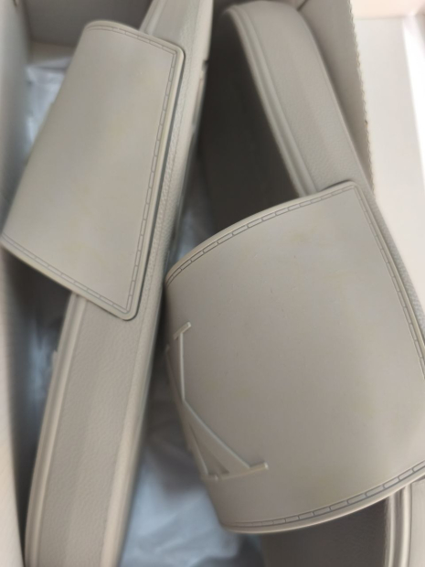 Шлепанцы мужские Calvin Klein с логотипом 42 (9 US) 28 см Серый 1162175043