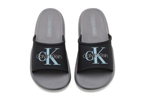 Мужские шлепанцы Meloy Calvin Klein 46 (12 US) 30,5 см Черный/Серый 1163202910