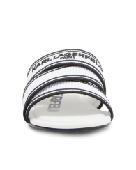 Женские шлепанцы Karl Lagerfeld Paris с логотипом 39 (8,5 US) 25,5 см Белый 1159844842