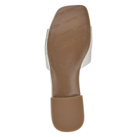 Легкие женские шлепанцы Calvin Klein Traven 37,5 (7,5 US) 24,3 см Серебристый 1159845192