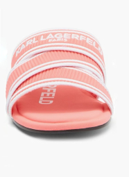 Женские шлепанцы Karl Lagerfeld Paris с логотипом 41 (10 US) 26,5 см Розовый 1159845460