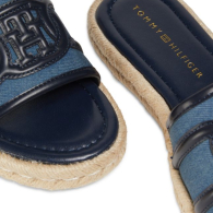 Жіночі шльопанці-еспадрільї Tommy Hilfiger 37,5 (7 US) 24 см Синій 1159846040