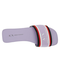 Женские шлепанцы Armani Exchange с логотипом 39 (8 US) 25,5 см Фиолетовый 1159850048