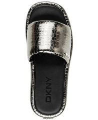 Жіночі шльопанці DKNY 39 (8,5 US) 24,5 см Сріблястий 1159850188