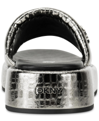 Жіночі шльопанці DKNY 39 (8,5 US) 24,5 см Сріблястий 1159850188