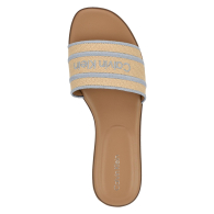 Шлепанцы женские Calvin Klein с логотипом 40 (9,5 US) 26,5 см Бежевый 1159850387