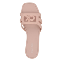 Женские шлепанцы Calvin Klein с логотипом 37,5 (7 US) 24 см Розовый 1159853450