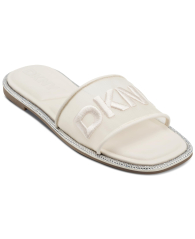 Женские шлепанцы DKNY со стразами 40 (9 US) 25,5 см Молочный 1159854686