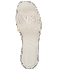 Женские шлепанцы DKNY со стразами 40 (9 US) 25,5 см Молочный 1159854686