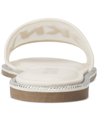 Женские шлепанцы DKNY со стразами 40 (9 US) 25,5 см Молочный 1159854686