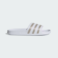 Легкие шлепанцы Adilette Aqua от Adidas с фирменными полосками 47 (12 US) 30 см Белый/Серый 1159855964