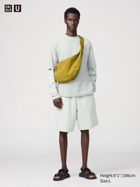 Мужские легкие шорты UNIQLO DRY-EX 1159842140 (Зеленый XL)