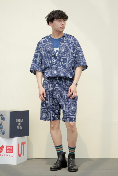 Легкие шорты Disney in Blue от UNIQLO с принтом 1159842260 (Синий S)