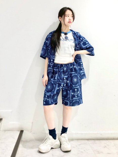 Легкие шорты Disney in Blue от UNIQLO с принтом 1159842260 (Синий S)