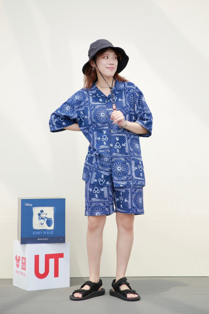 Легкие шорты Disney in Blue от UNIQLO с принтом 1159842260 (Синий S)