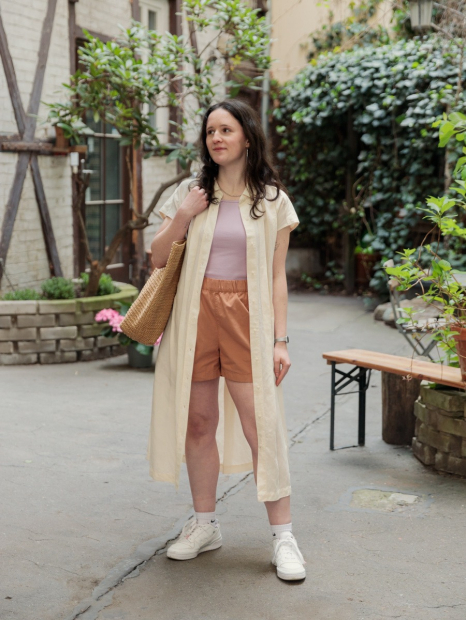 Жіночі шорти UNIQLO з кишенями 1159842402 (Коричневий M)