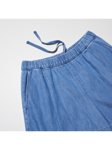 Жіночі джинсові шорти UNIQLO з кишенями 1159845063 (Блакитний S)