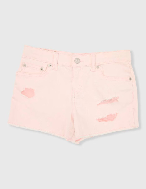 Джинсовые шорты Levi's для девочек 1159845865 (Розовый 6X)