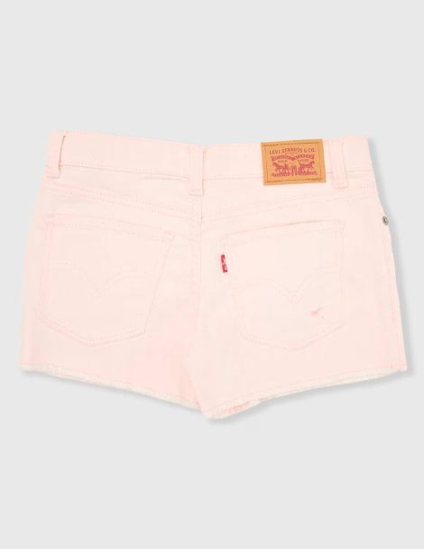Джинсовые шорты Levi's для девочек 1159845865 (Розовый 6X)