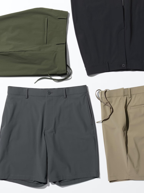 Еластичні чоловічі шорти UNIQLO з кишенями 1159846807 (Оливковий L)