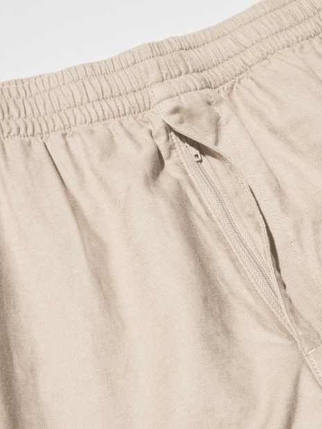 Лёгкие льняные мужские шорты UNIQLO 1159848380 (Бежевый XXL)