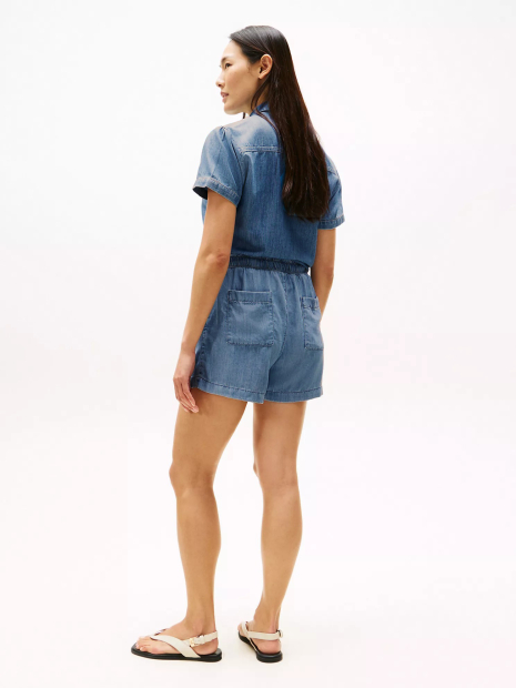 Легкие летние шорты Tommy Hilfiger 1159851387 (Синий S)