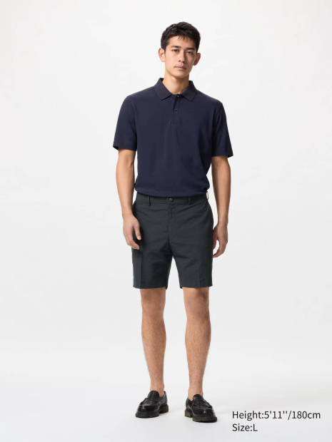 Еластичні шорти UNIQLO в клітину 1159852380 (Синій M)