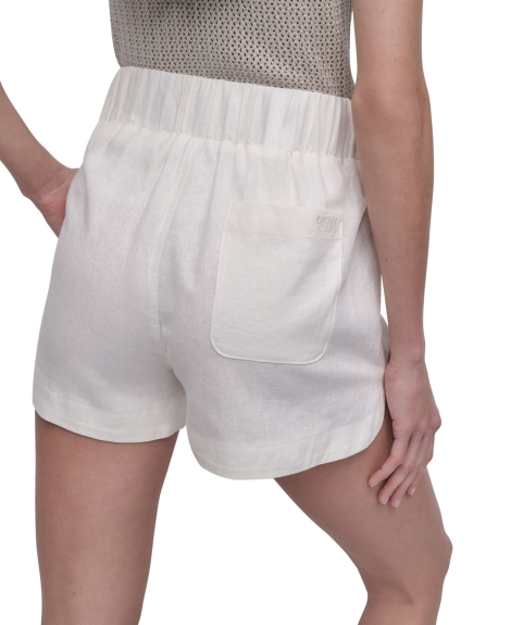 Женские шорты DKNY из смеси льна 1159854335 (Молочный XL)