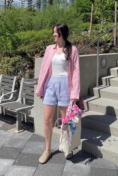 Легкі шорти UNIQLO DRY Stretch в смужку 1159854616 (Синій/Білий 3XL)