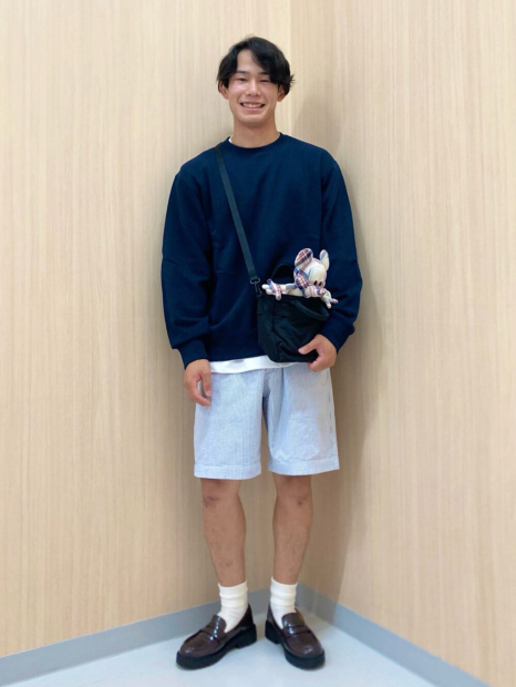 Легкі шорти UNIQLO DRY Stretch в смужку 1159854616 (Синій/Білий 3XL)