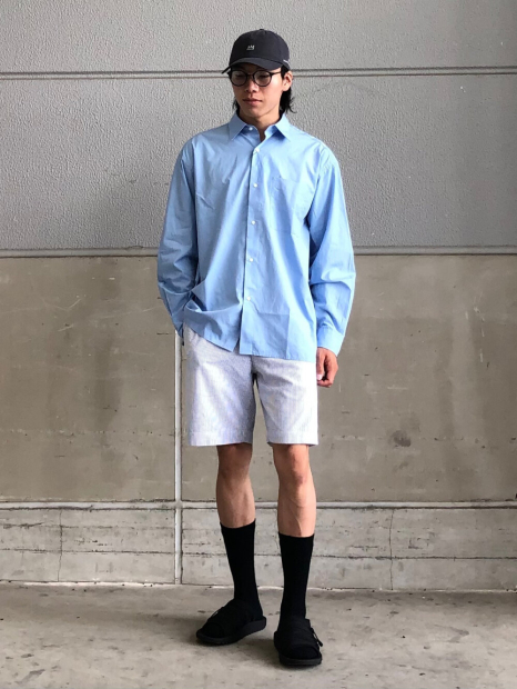 Легкі шорти UNIQLO DRY Stretch в смужку 1159854616 (Синій/Білий 3XL)