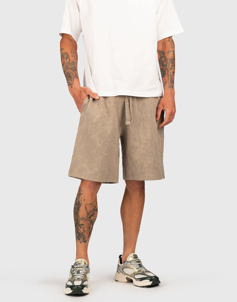 Мужские жаккардовые шорты GUESS 1159859533 (Бежевый M)