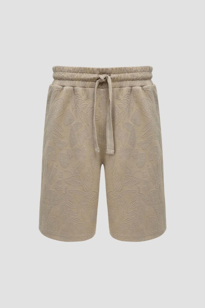 Мужские жаккардовые шорты GUESS 1159859533 (Бежевый M)