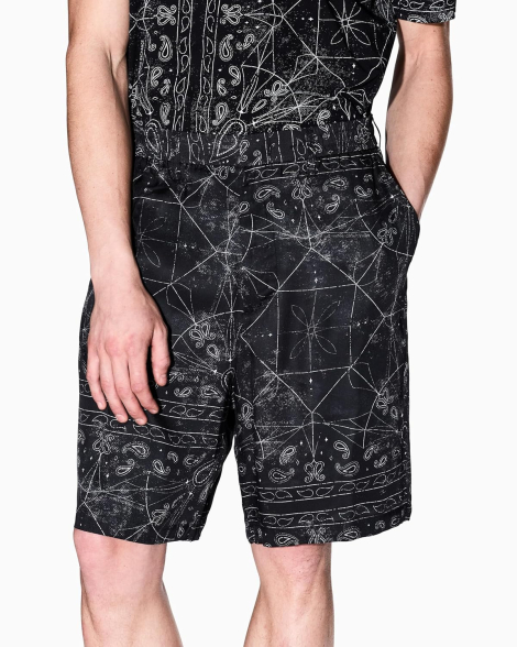 Чоловічі шорти Armani Exchange з принтом 1159859914 (Чорний 31)